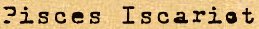 Pisces Iscariot